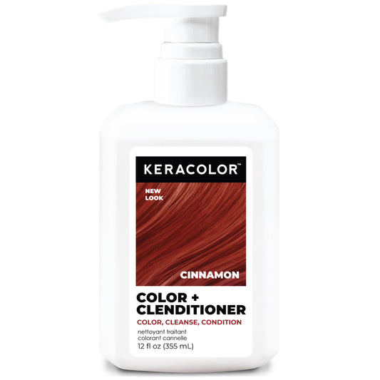 Keracolor Color + Clenditioner 3-in-1 Color-Depositing Conditioner, Gently Cleanses & Conditions, Semi-Permanent Hair Color, 23 Shades, 12 Fl Oz