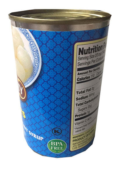 Dynasty Peeled Whole Lychee in Heavy Syrup 15 oz (2 Pack)