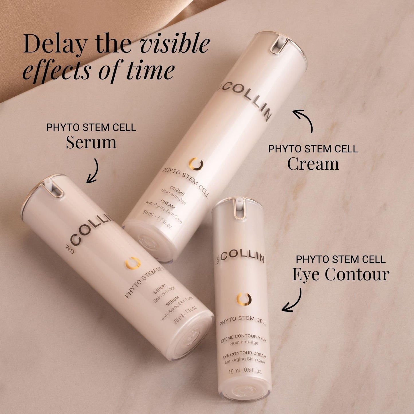 G.M. COLLIN Phyto Stem Cell Cream | Anti-Aging Face Moisturizer With Plant Stem Cells and Peptides to Visibly Reduce Fine Lines and Wrinkles
