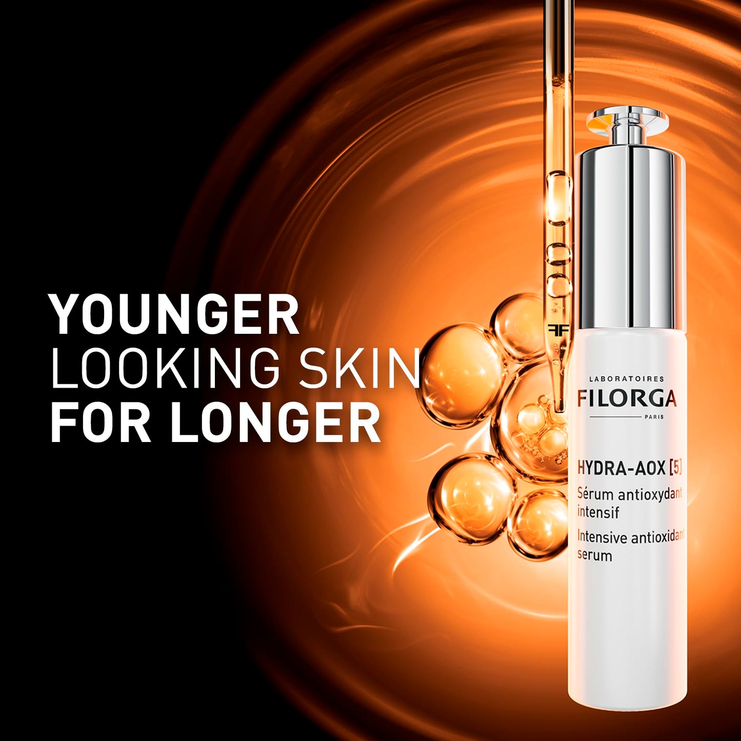 Filorga Hydra-AOX Antioxidant Vitamin C Face Serum, 5 Powerful Antioxidants Including Vitamin C, E, and B3 Smooth and Protect Skin from Premature Aging and Oxidative Stress, 1.01 fl. oz