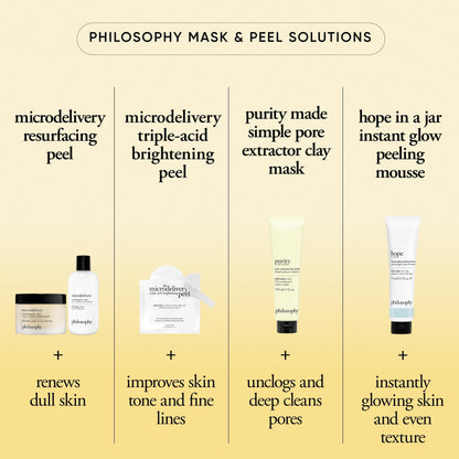 philosophy purity made simple pore extractor clay face mask - with purifying white kaolin clay, salicylic acid & natural exfoliants – removes impurities and reduces the appearance of pores