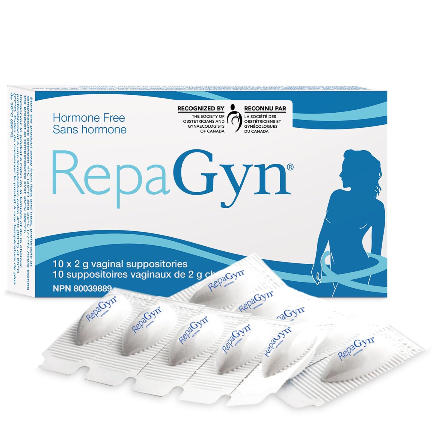RepaGyn's Vaginal Moisturizer |Useful in Burning, Itching, Vaginal Lubrication | Natural and Non-hormonal | Effective in Menopause Dryness and Mucosa Healing