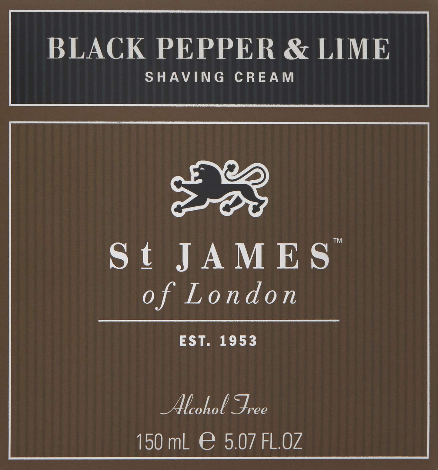 St James of London 100% all-natural Black Pepper & Lime Cream Tub