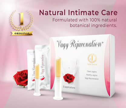 Vagy Rejuvenation Herbal Gels - Application Vaginal Treatment - Natural Moisturizer for Dryness Treatment - Helps Vaginal pH Balance - Botanical Gel for Menopausal Women (5 Apl)