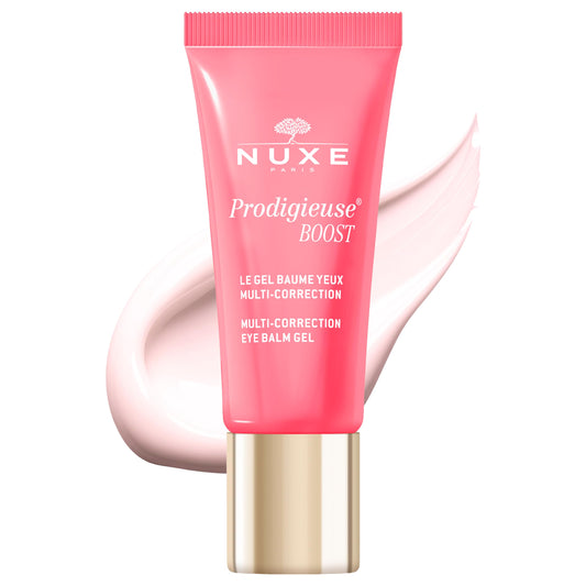 Nuxe Prodigieuse Boost Multi-Correction Eye Balm Gel with Jasmine Extract, Reduces Puffiness & Dark Circles, 0.51 Fl Oz