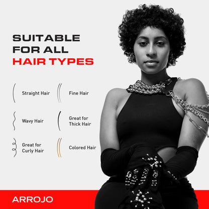 Arrojo Defrizz Serum, 4oz – Sulfate & Paraben-Free Hair Serum for Frizzy and Damaged Hair for Men & Women – Lavender-Pear Scented