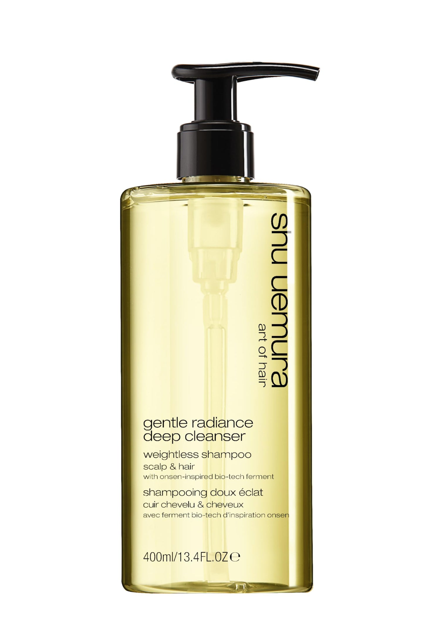 shu uemura art of hair Gentle Radiance Clarifying Shampoo - Deep Cleansing, Removes Buildup and Balances Moisture, For All Scalp and Hair Types, 13.4 Fl Oz
