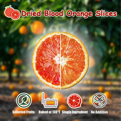 Dried Blood Orange Slices - 3.5oz, 30PCS+ Christmas Crafts | Food Grade Dehydrated Dried Fruit for Garland/Cocktails/Cakes/Potpourri/Candle Making