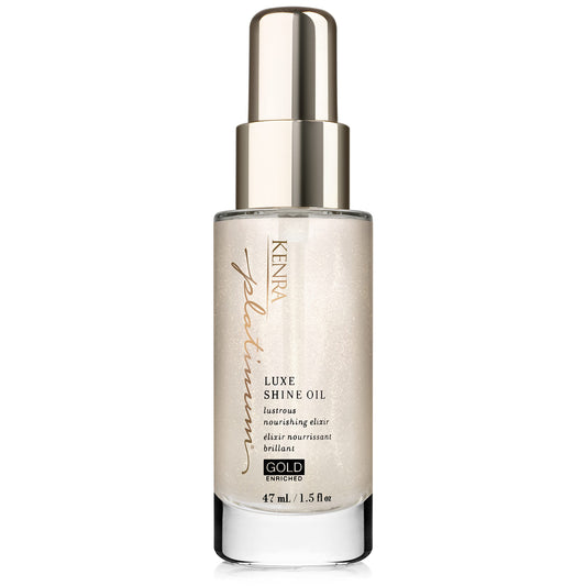 Kenra Professional Platinum Luxe Shine Oil | Gold Enriched Nourishing Elixir |Enhances Shine & Manageability | Thermal Protection Up To 450F | Medium To Coarse Hair