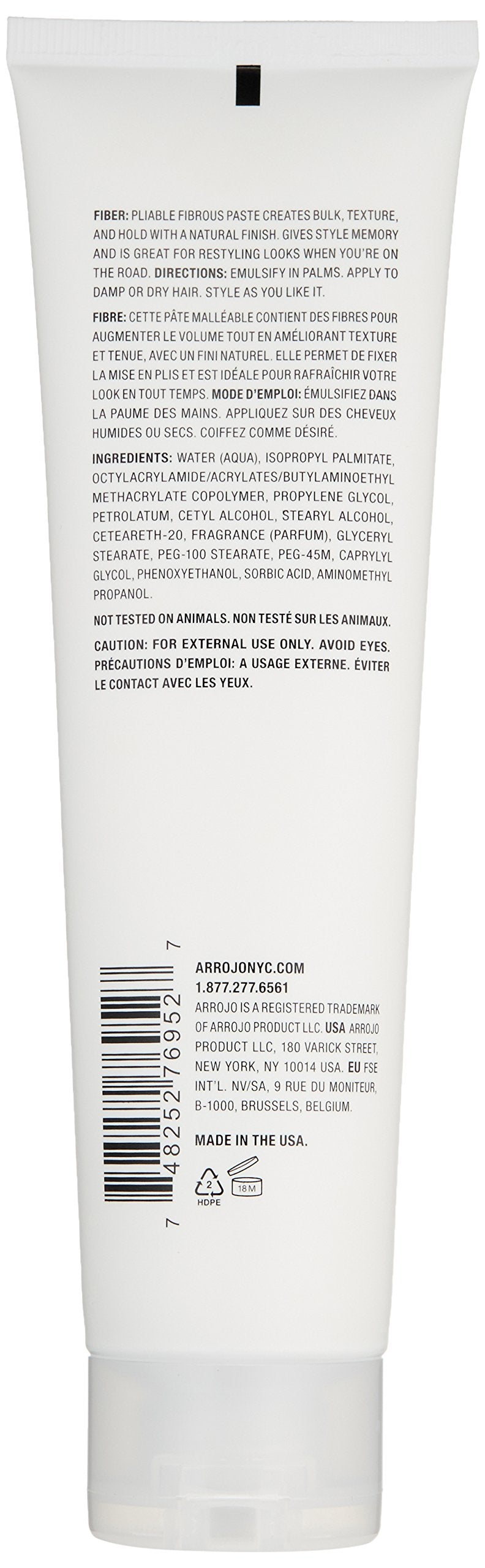 Arrojo Fiber Hair Styling Paste (5.1 oz)