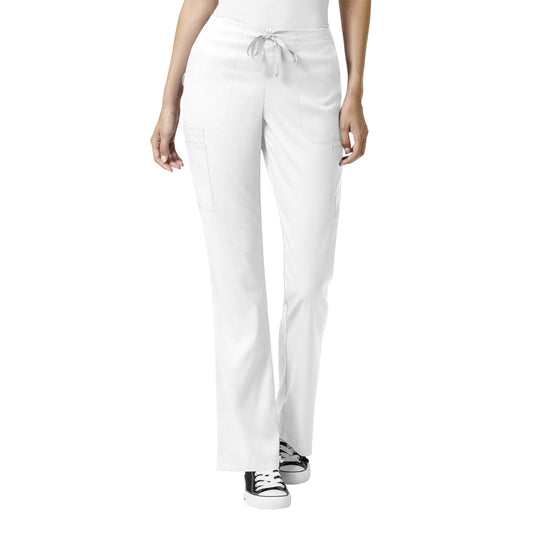 Women's Moderate Flare Leg Cargo Pant White