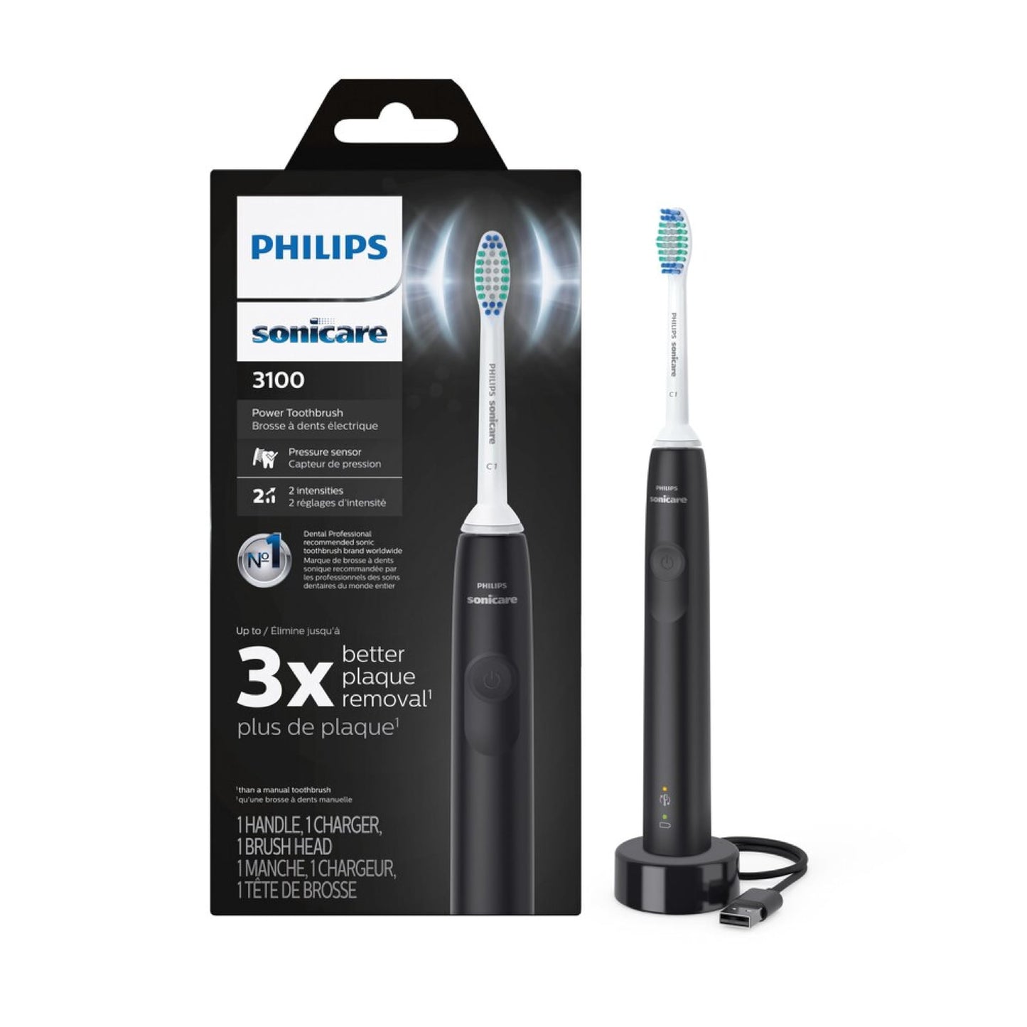 Phillips Sonicare Sonicare ProtectiveClean Removes up to 7x More Plaque, Long lasting 4 day Battery Life Rechargeable Electric Toothbrush, White/Grey