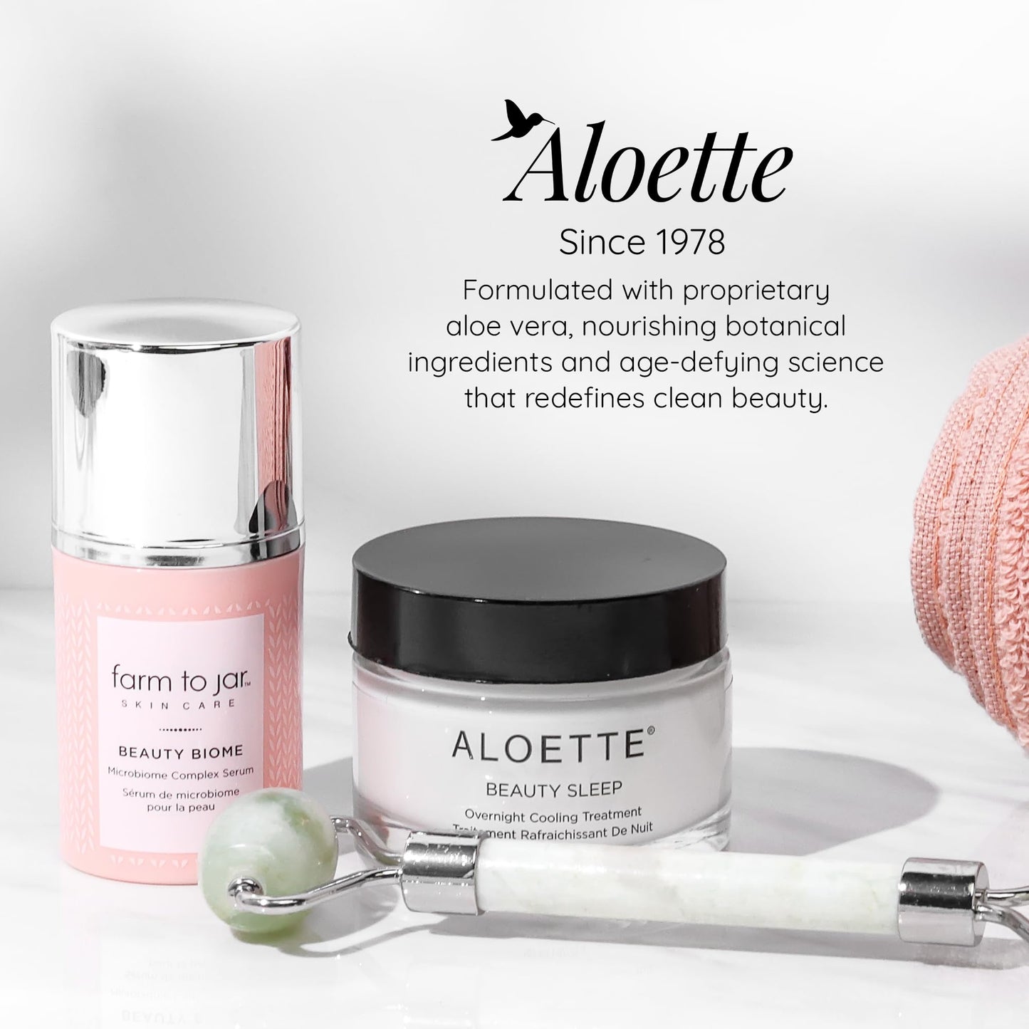 Aloette Beauty Sleep Soothing Face Mask - Anti-Aging Facial Mask with Hyaluronic Acid & Squalene for Firmer, Smoother & Softer Looking Skin - Overnight Cooling Treatment for Inflammation & Redness