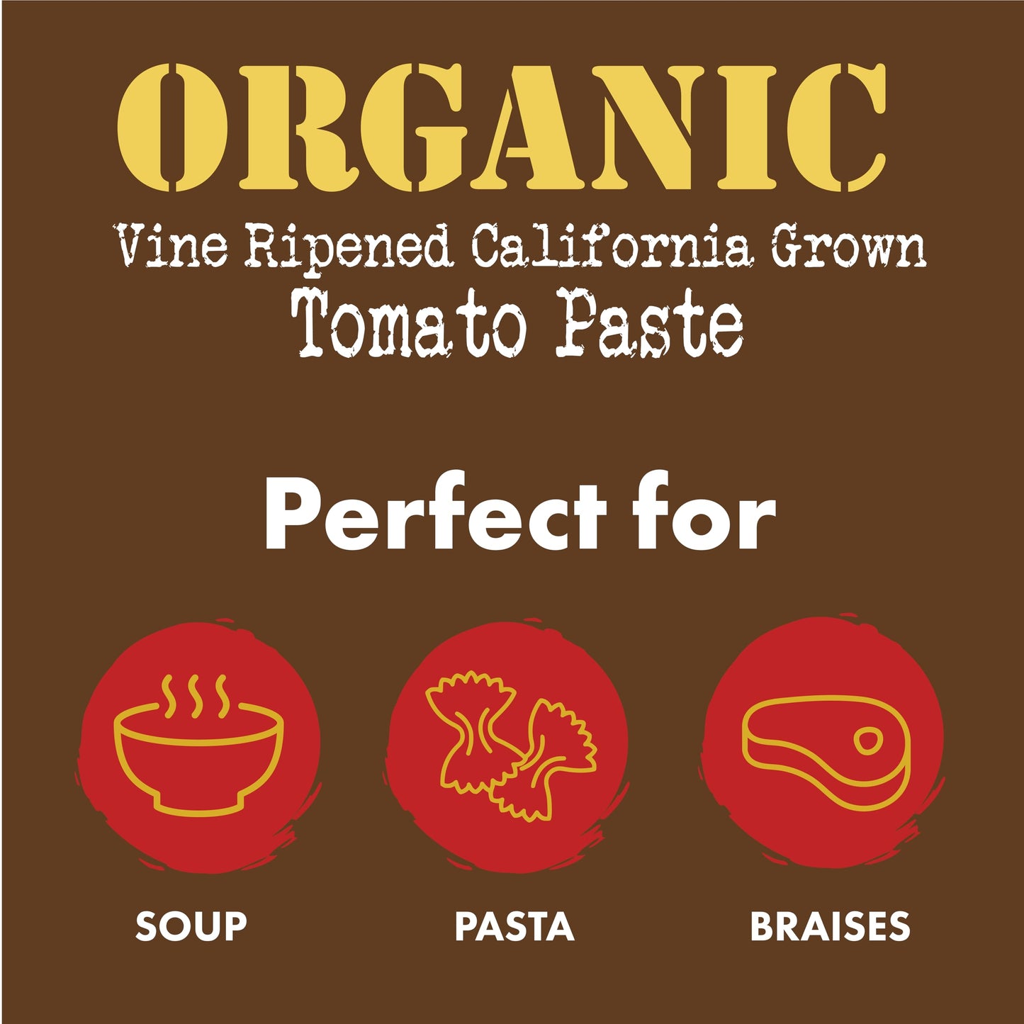 Bianco DiNapoli Organic Tomato Paste, 6 Oz (Pack of 12), Vine Ripened California Grown Tomatoes, Canned Tomato Paste for Soups, Sauces, Pasta and More