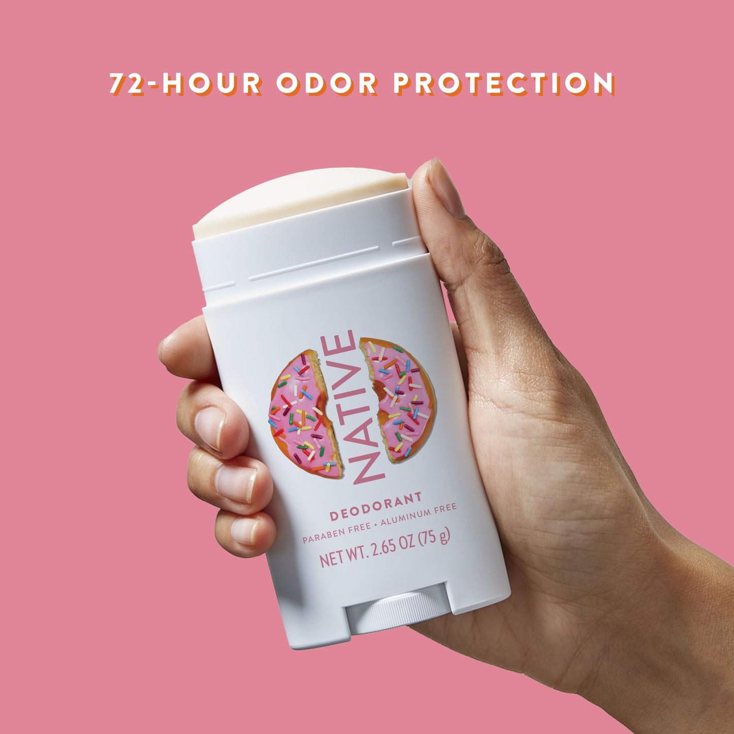 Native Deodorant | Limited Dunkin Donuts Edition | Aluminum Free with Baking Soda, Probiotics, Coconut Oil and Shea Butter | Strawberry Frosted 2.65oz