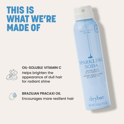Drybar Sparkling Soda Finishing Spray Collection, Ultra-Fine Mist, Adds Shine to Finished Look