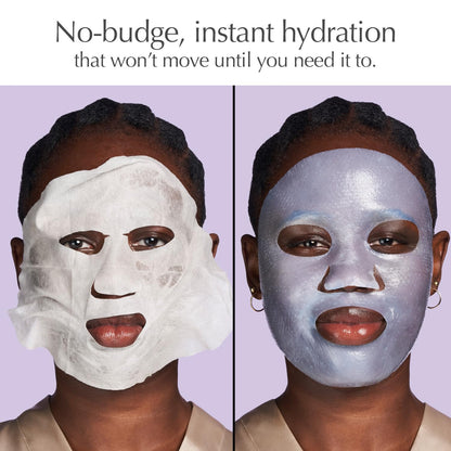 EXUVIANCE Pick-Me-Up Plumping Mask with Pure Hyaluronic Acid and Caffeine for Instant Plumping Hydration - Reveal Smooth, Supple and Luminous Skin, For All Skin Types - Single Use Sheet Mask, 0.7 oz