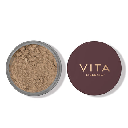 VITA LIBERATA Trystal Loose Bronzing Mineral Powder No.1, Shade Sunlight, Bronzer & Contour for Natural Sunlit Glow, Paraben Free, Suitable for fair skintones, Vegan and Cruelty Free