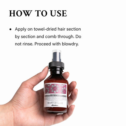 Davines Naturaltech Replumping Hair Filler Superactive, Moisturizing for Fine Hair Lacking Elasticity - With Plum Phytoceuticals - Thickens & Plumps Hair, Travel Size, 3.38 Fl Oz