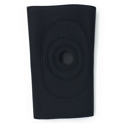 OTC Knee Support, Encircling Stabilizer Pad, Neoprene, Black, Medium