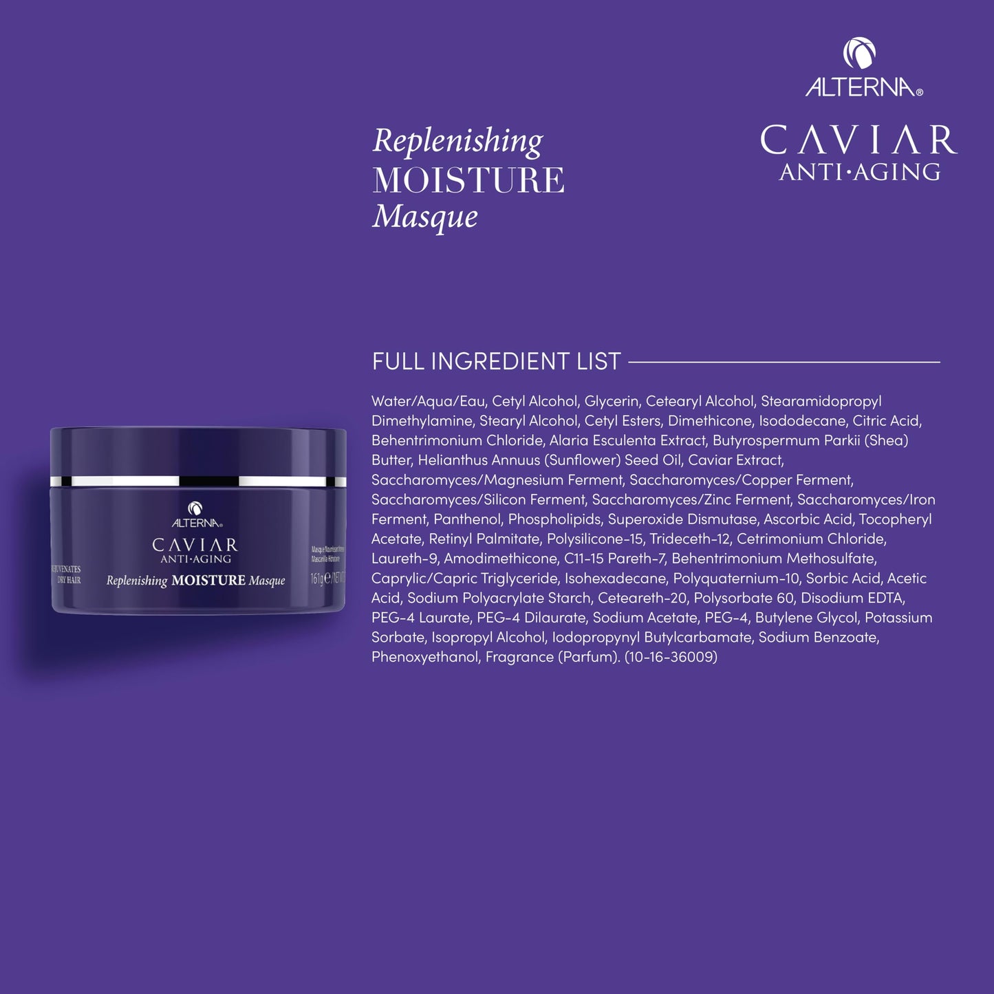 Alterna CAVIAR Anti-Aging Replenishing Moisture Hair Masque | Replenishes Dry, Coarse, Damaged Hair | Sulfate Free
