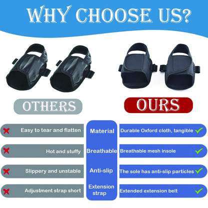 Wheelchair Restraint Shoes Prevent The Foot from Falling Off The Footrest Adjustable & Easy to Wear,Wheelchair Shoe Holder Straps for Disabled & Rehabilitation Patients