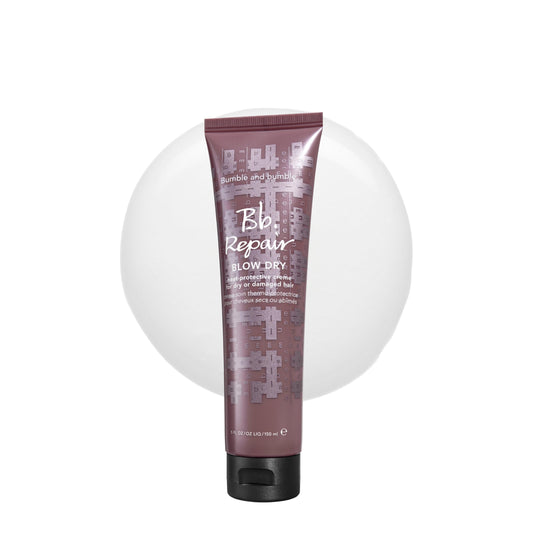 Bumble and bumble. Repair Blow Dry Heat Protective Styling Cream | For Damaged Hair + Smoothing | Seals Split Ends and Prevents Breakage | For Medium to Thick Curly, Wavy, Straight Hair Types, 5 Fl Oz