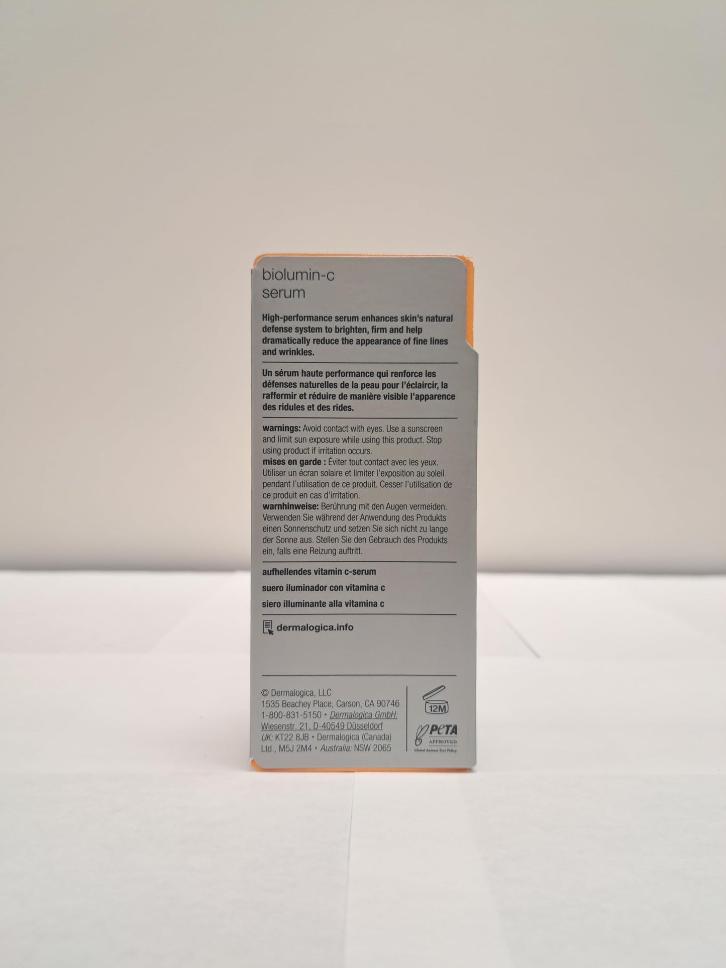 Dermalogica Biolumin-C Serum, Vitamin C Dark Spot Serum for Face with Peptide and AHA - Exfoliates and Reduces Unbalanced Pigmentation for Brighter, Firmer Skin