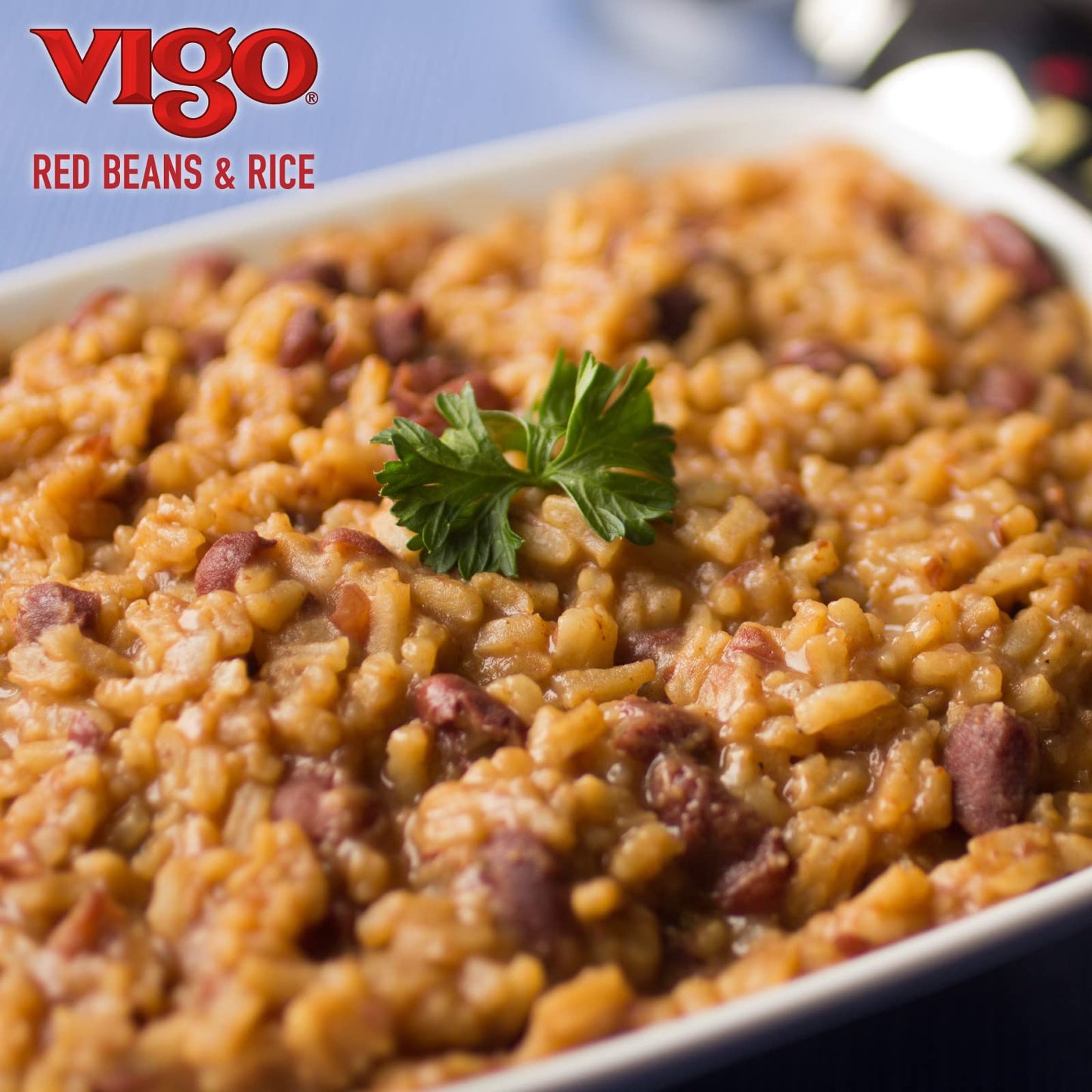 Vigo Authentic Red Beans & Rice, Low Fat, 8oz (Red Beans & Rice, Pack of 12)
