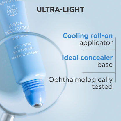 APIVITA Aqua Beelicious Eye Gel | Cooling Hydrating Eye Gel with Honey, Jasmine & Flowers, 15 mL / 0.51 oz