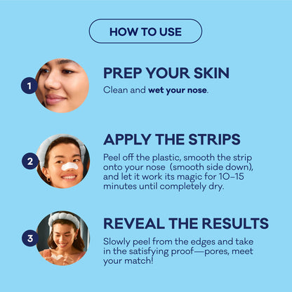 Bioré Original Blackhead Remover Strips, Deep Cleansing Nose Strips With Instant Pore Unclogging, Features C-Bond Technology, Oil-Free, Non-Comedogenic Use, 14 Count