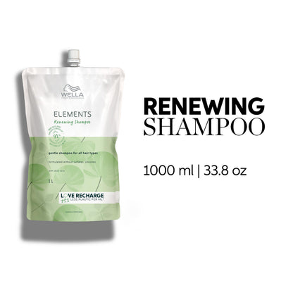 Wella Professionals Elements Renewing Shampoo| Gentle Sulfate & Silicone Free Shampoo| For All Hair Types