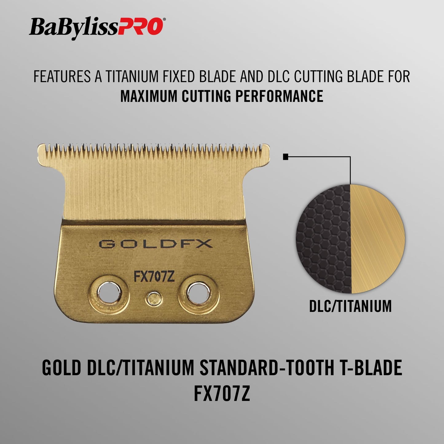 Replacement Blades, Standard and Fine-Tooth T-Blades for Outlining Hair Trimmers (FX787, FX799) and LoPROFX Trimmers (FX726, FX729)