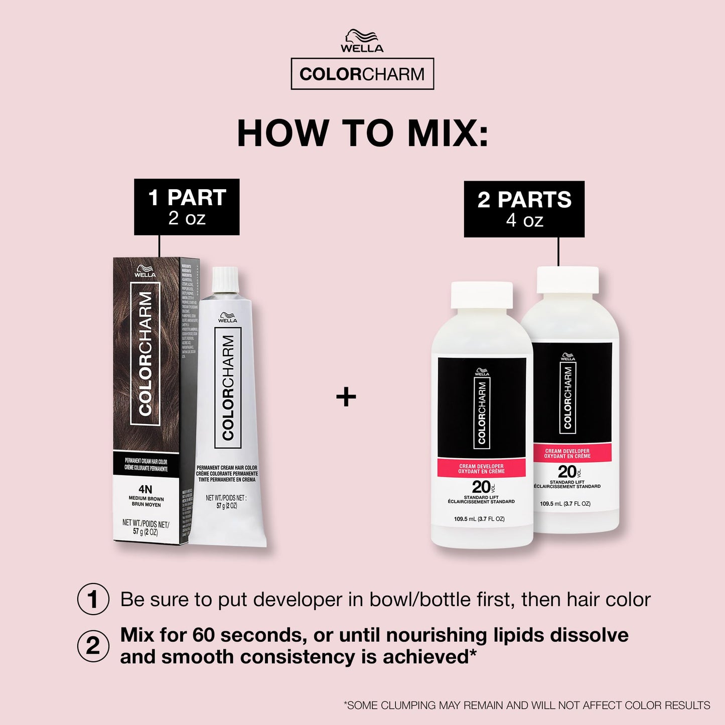 COLORCHARM Permanent Cream Hair Dye | Brown Hair Color | Medium to Golden Caramel, Cool Natural, Brunette Shades | 100% Gray Coverage | Vegan, Free of Phthalates & Parabens | 2 oz.