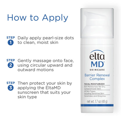 EltaMD Barrier Renewal Complex Face Moisturizer for Dry Skin, Sensitive Skin Moisturizer for Face
