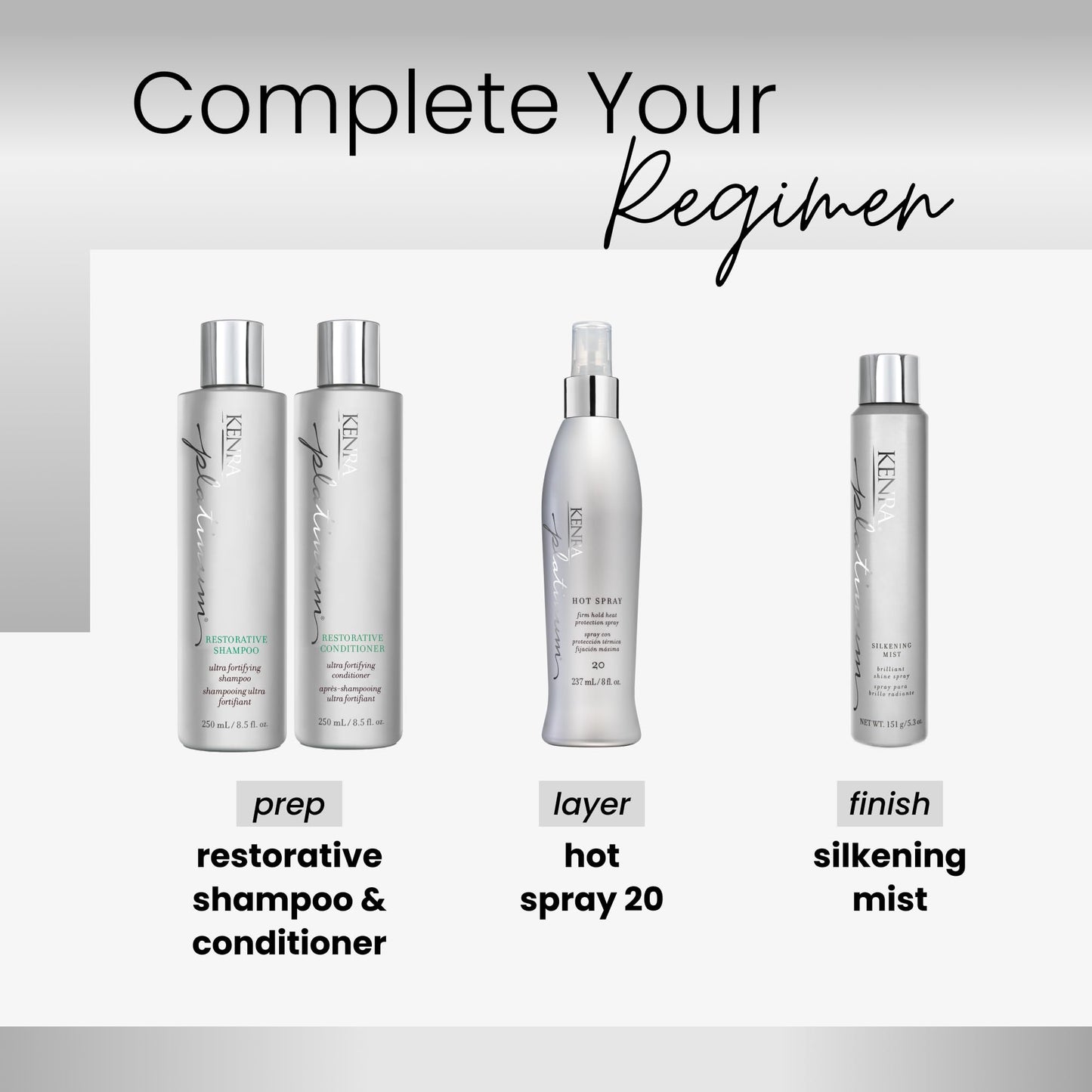 Kenra Platinum Hot Spray 20 | Heat Protection Styler | Long-Lasting, Firm Hold | Adds Vibrant Shine | Humidity & Thermal Protection | Clean Release From Heated Tools | All Hair Types