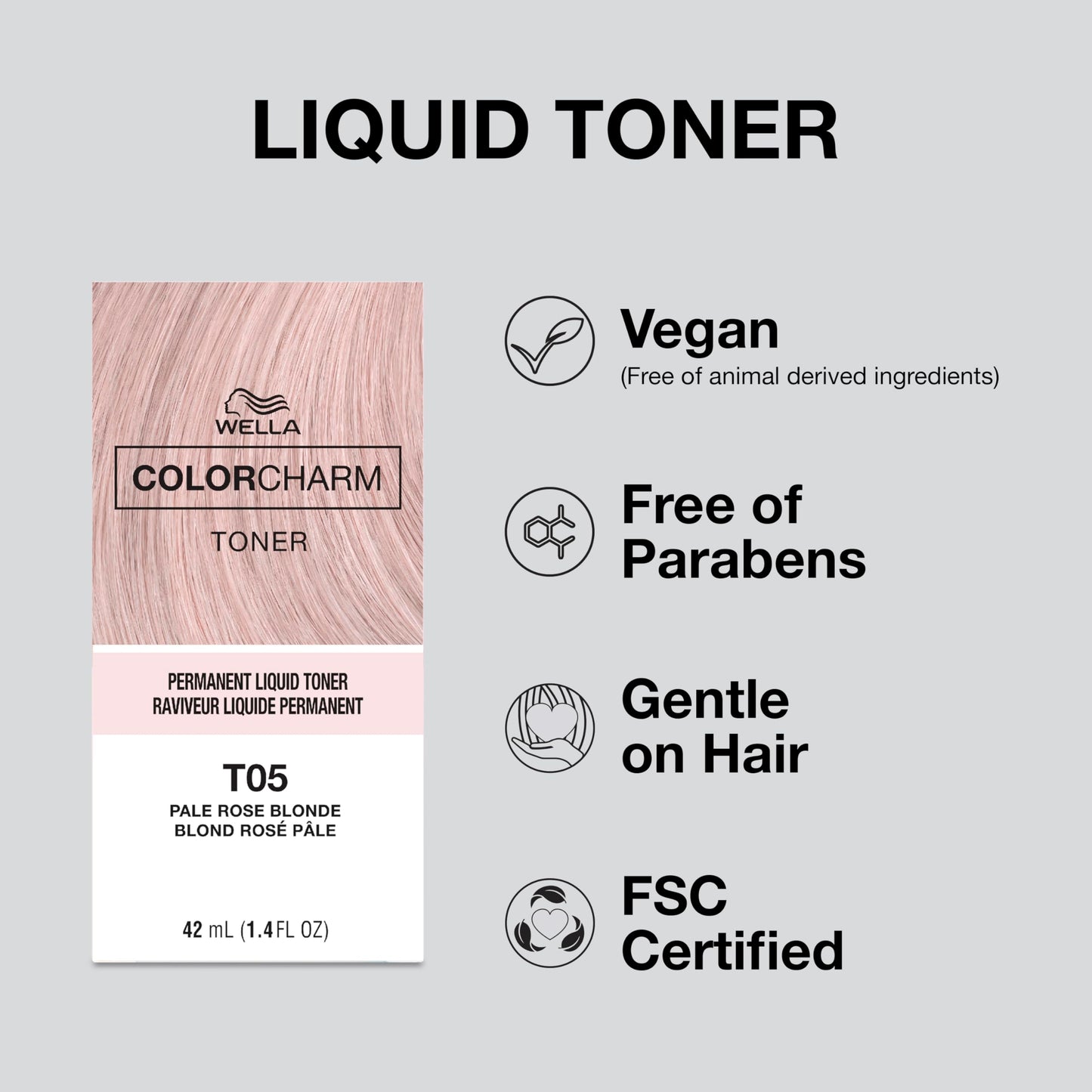 COLORCHARM Permanent Liquid Toners| Neutralize Brass| Free of Parabens| Vegan| T27 Medium Beige Blonde| 1.4 Fl Oz