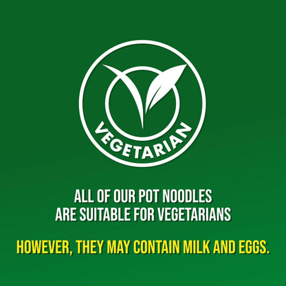 Pot Noodle Chicken & Mushroom King Pot Noodle instant vegetarian snack quick to make noodles 12x 114 g