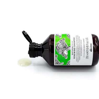 Davines Naturaltech Renewing Shampoo, Anti-Aging & Maintenance for All Hair Types / Aging - With Hair Longevity Complex - Gentle Daily Cleanser for Longevity, 8.45 Fl Oz