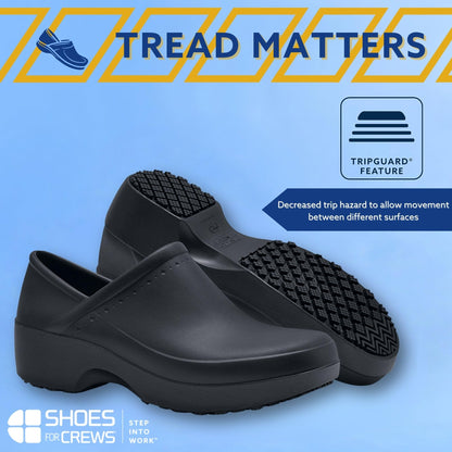 LILA Women's Slip-Resistant Work Clogs - Comfortable, Non-Slip Slip-On Work Shoes for Women in Food Service, Hospitality, Maintenance & More - Kelsey