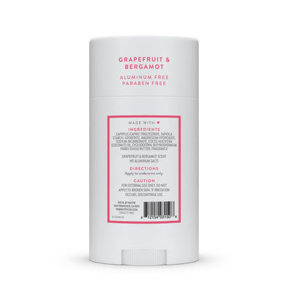 Native Deodorant Contains Naturally Derived Ingredients, 72 Hour Odor Control, Deodorant for Women and Men, Aluminum Free, Grapefruit & Bergamot 2.65oz