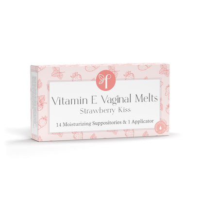 Femallay Organic Vaginal Melts – Strawberry – Moisturizes and Refreshes – 14 Count + Applicator