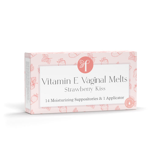 Femallay Organic Vaginal Melts – Strawberry – Moisturizes and Refreshes – 14 Count + Applicator