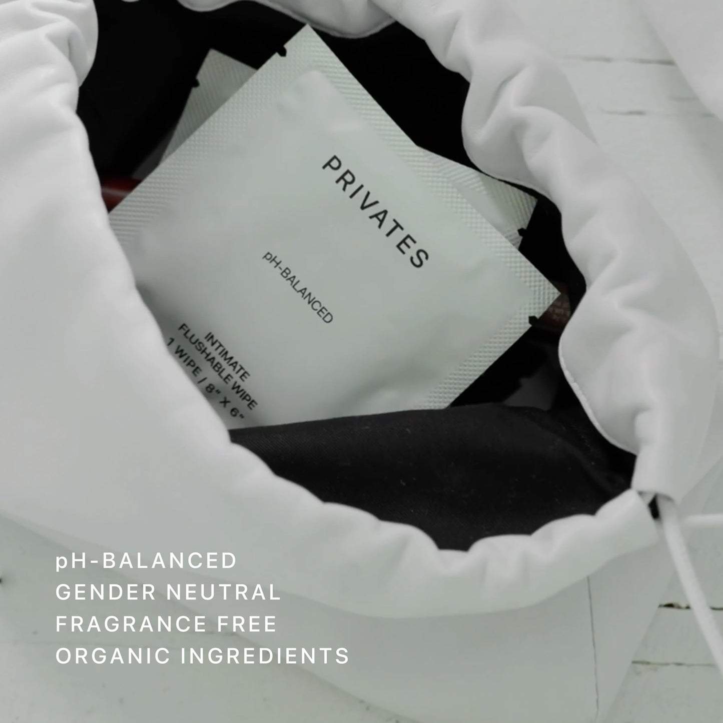 PRIVATES pH-Balanced Intimate Care Bundle | Wash & Wipes 10 Fl Oz + 25 Wipes