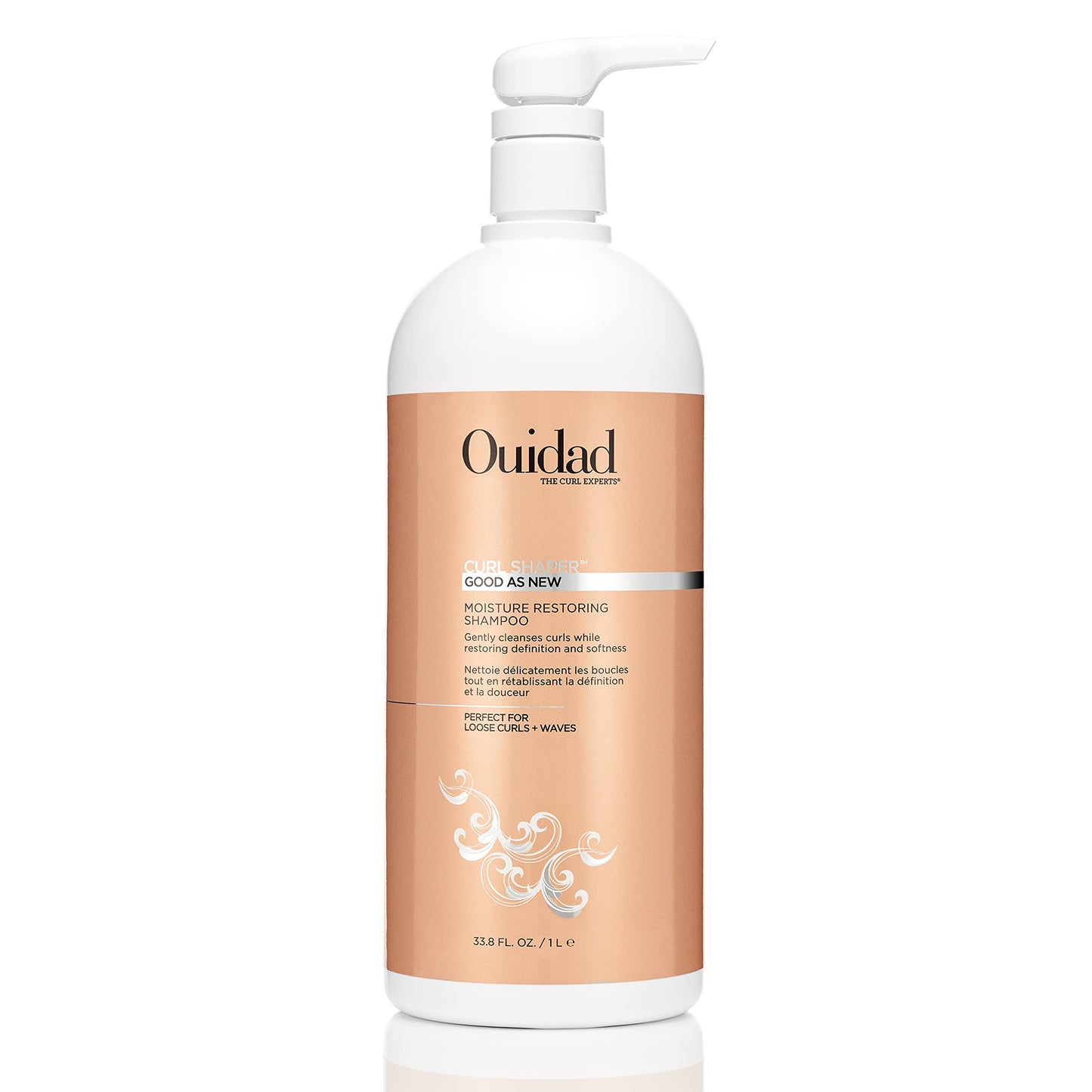 Ouidad Good As New Moisturizing Shampoo - Wash Away Excess Oil Without Stripping Hair, Moisturize and Protect Loose Curls & Waves, Use Daily to Enhance Definition And Prevent Breakage, Sulfate-Free