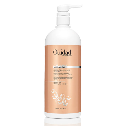 Ouidad Good As New Moisturizing Shampoo - Wash Away Excess Oil Without Stripping Hair, Moisturize and Protect Loose Curls & Waves, Use Daily to Enhance Definition And Prevent Breakage, Sulfate-Free