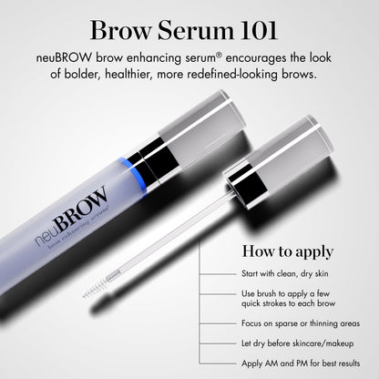 neuBROW Brow Enhancing Serum by Skin Research Laboratories - Eye Brow Serum for Defined, Fuller & Thicker-Looking Hair Brows - Advanced Formula Promotes Natural & Healthy Appearance of Brows