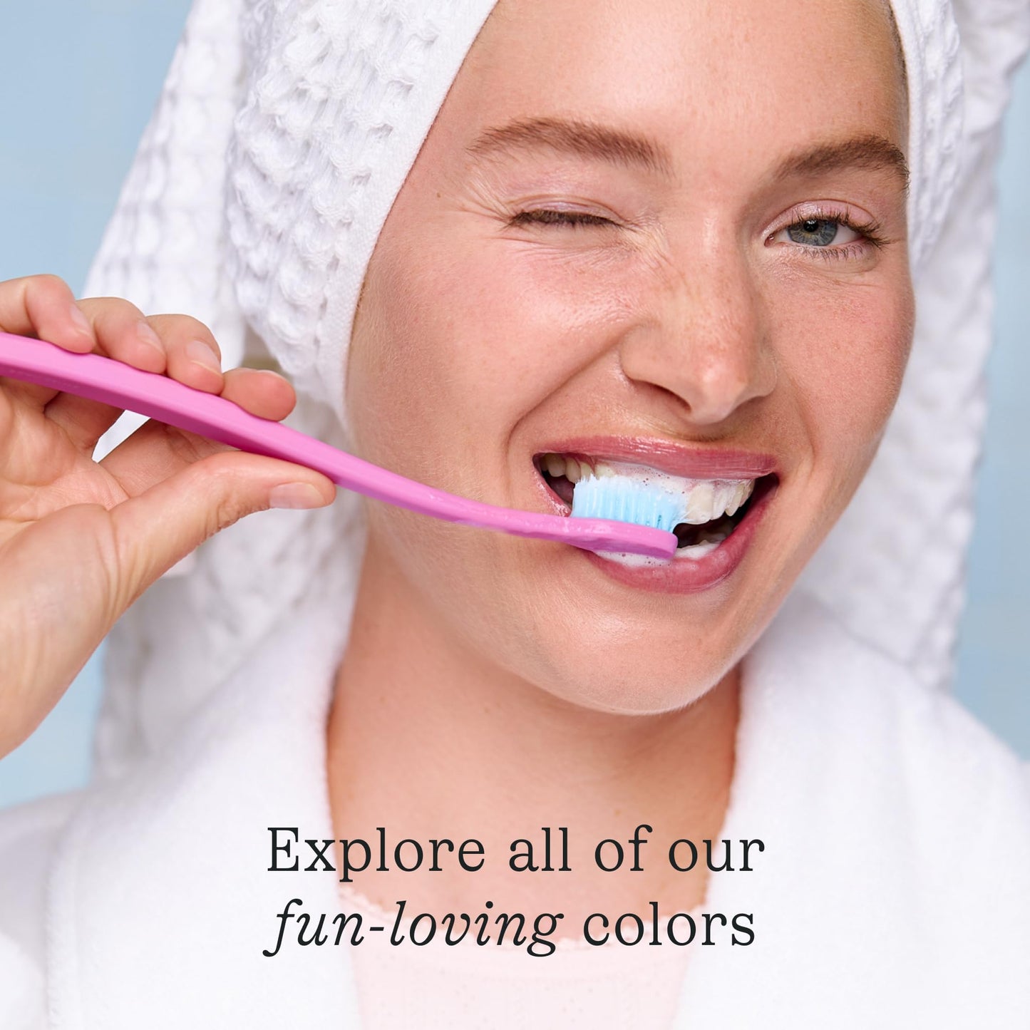 Cocolab Cocobrush Ultra Soft Toothbrush, Compact Head Bristles for Teeth Cleaning, Sensitive Gums Oral Care, Manual Toothbrush for Adults and Kids, Cherry Blossom
