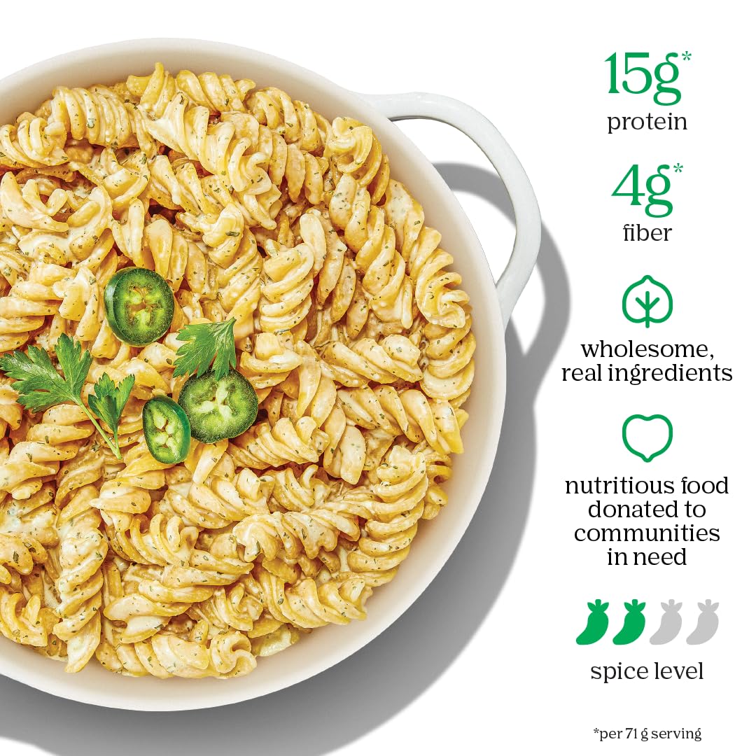 Chickapea One Pot Chickpea Pasta - White Cheddar with Jalapeno - 7 oz (Pack of 1)