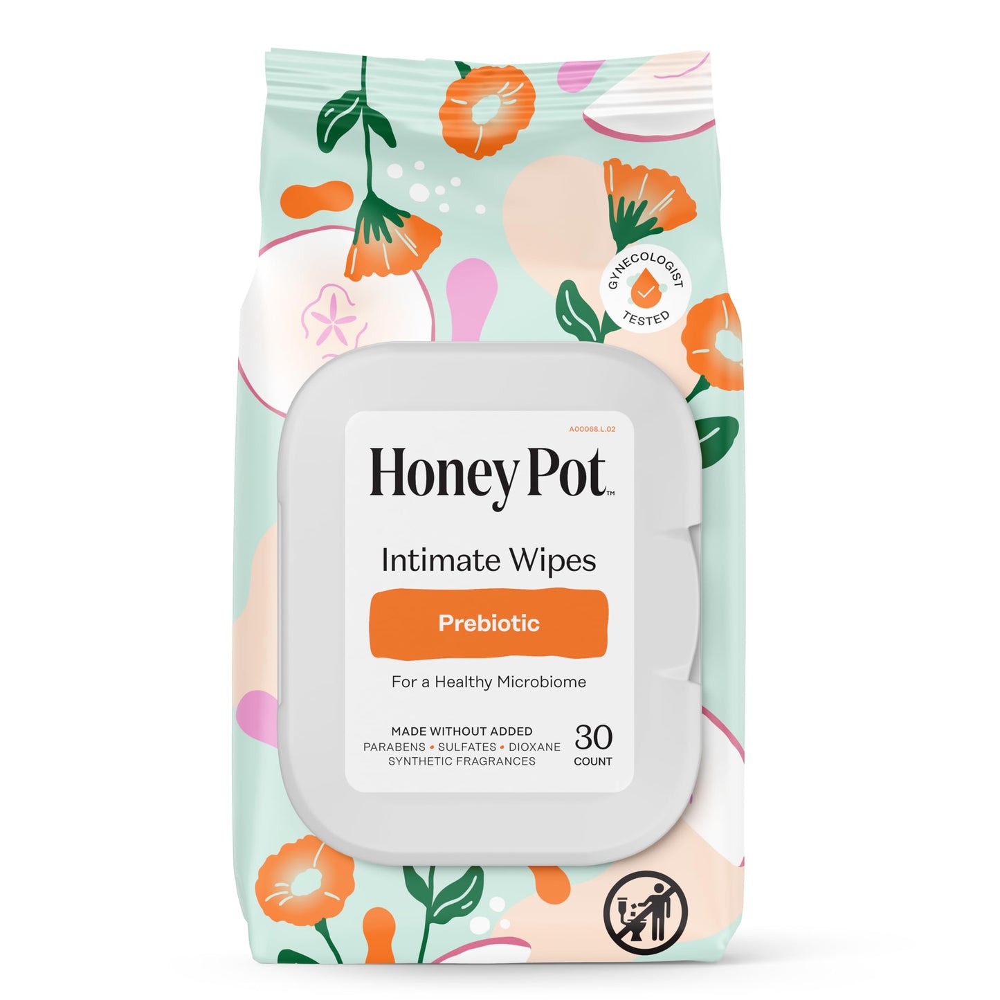 The Honey Pot Company - Overnight Pads & Prebiotic Feminine Wipes Bundle - Herbal Infused w/Essential Oils - Natural Hygiene Feminine Products - Sanitary Pads - Feminine Care